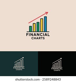 Financial Statistic logo design template