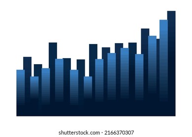 financial statistic report icon isolated