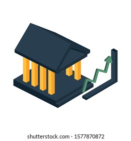 financial statistics graphic isolated icon vector illustration design