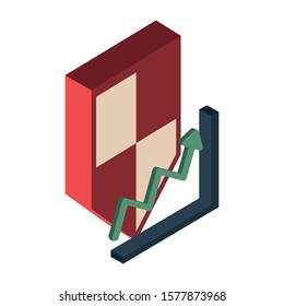 financial statistics graphic isolated icon vector illustration design