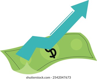 Financial Sticker Money Illustration Cute