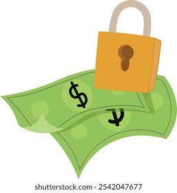 Financial Sticker Money Illustration Cute