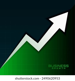 financial stock trading chart with rise up growth arrow vector 