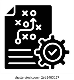 Elemento de icono de estrategia financiera para el diseño