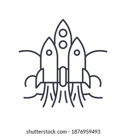 Finanzstrategiesymbol, lineare einzelne Illustration, dünne Linie, Webdesign-Zeichen, Umrisssymbol mit bearbeitbarem Strich auf weißem Hintergrund.