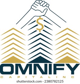 finanziell solides Logo-Design auf Vektorgrafik