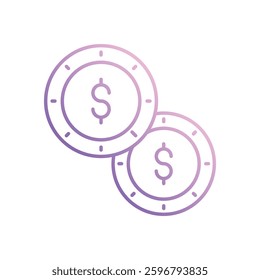 Financial Success icon vector stock illustration