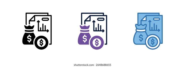 Elemento De Ícone De Resumo Financeiro Para Design