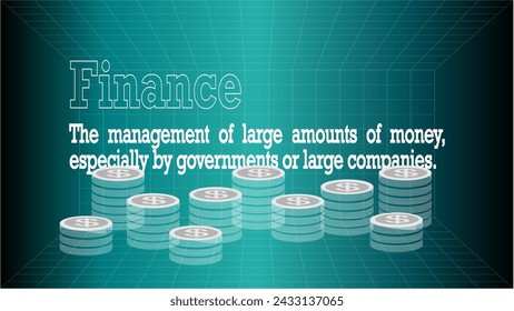 Financial Symbolism: Concept Coin Vector Illustration Portrays the Essence of Wealth and Prosperity.