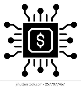 Financial System Icon Element For Design