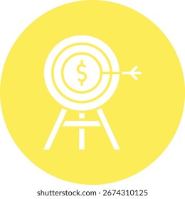 Finanzziel - einzelne Vektorgrafik