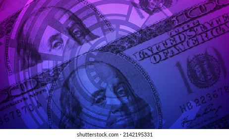 Financial technology background. Abstract vector design.