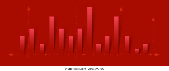 Tecnología financiera y antecedentes de análisis de negocios. Ilustración de ciencia de big data virtual. Arte vectorial.