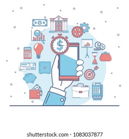 Financial technology concept