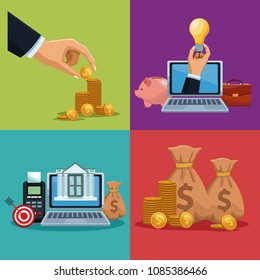 Financial technology concept