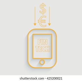 Financial Technology Concept Illustration.