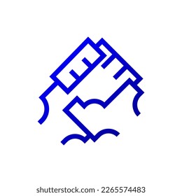 Design des Finanztechnologie-Logos Vorlage für das Finanzlogo. Fintech-Logo für Unternehmen