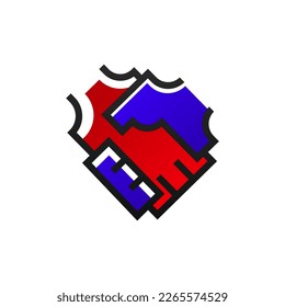 Financial technology logo design concept. Finance logo template. Fintech logo for business