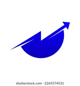 Concepto de diseño de logotipo de tecnología financiera. Plantilla de logotipo de finanzas. Logo de Fintech para empresas