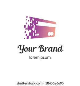 Diseño de logotipo o de plantilla de símbolos de Financial Technology