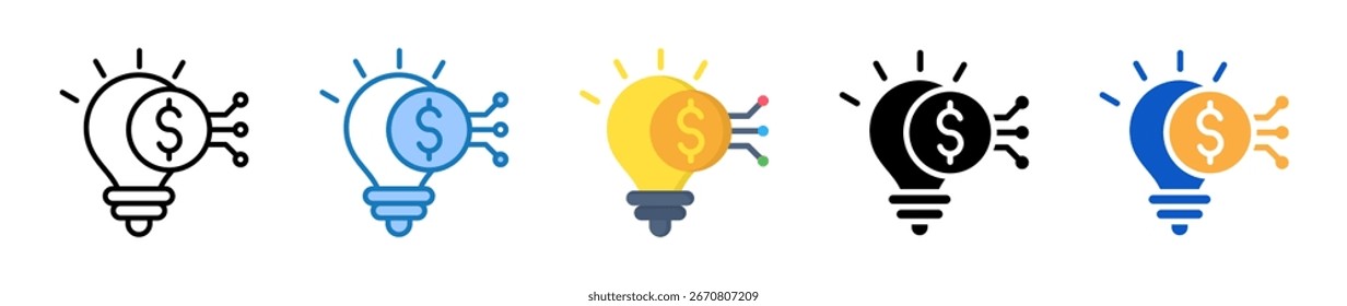Financial Technology multiple style icons set design vector illustration.