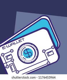 financial technology set icons
