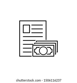 Financial, testament icon. Element of financial icon