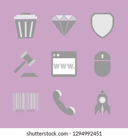 Financial theme. Vector icon set.