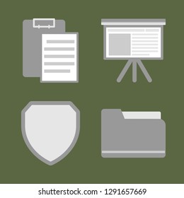 Financial theme, vector icons without frames.