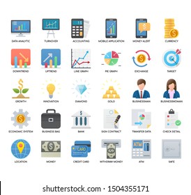 Financial , Thin Line and Pixel Perfect Icons