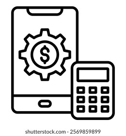 Financial Tools Icon Element For Design