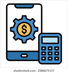 Financial Tools Icon Element For Design
