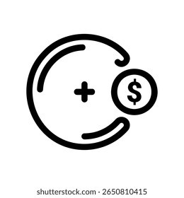 Financial Transaction Graphic Representing Income or Investment