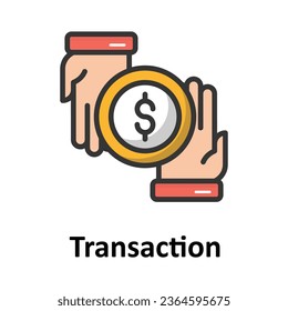 Financial transaction vector icon which can easily modify or edit

