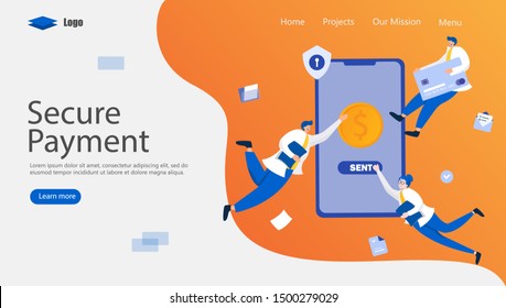 Financial Transaction Vector Illustration Concept, Suitable for web landing page, ui, mobile app, editorial design, flyer, banner, and other related occasion