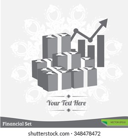 financial transactions with exchange logo.