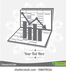 financial transactions with exchange logo.
