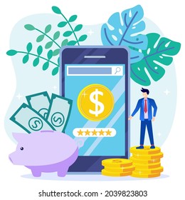 Financial transactions, non-cash payment transactions. Postal terminals and payment systems, currency, coins, wallet containing money, payment system NFC - Vector, money transfer - Vector - Vector.