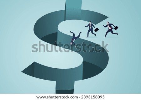 Financial trap, financial fraud. Fall into a trap.