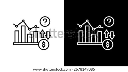 Financial Uncertainty Icon Set Multiple Style Collection