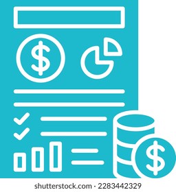 Finanzielles Vektorsymbol. Kann für Druck-, Mobil- und Web-Anwendungen verwendet werden.
