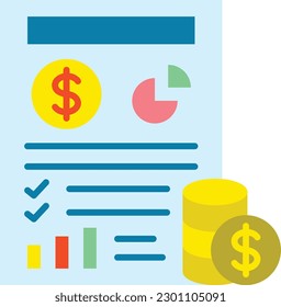 Icono de vector financiero. Se puede usar para imprimir, móviles y aplicaciones web.
