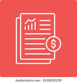 Financial vector icon. Can be used for printing, mobile and web applications.