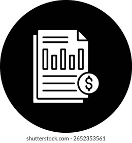 Financial vector icon. Can be used for printing, mobile and web applications.