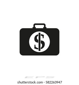 Financial vector icon, web and mobile app illustration