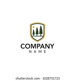 Financial vector logo icon illustration
