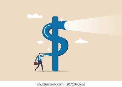 Financial Vision Investment Opportunity Discovery Future Stock Vector ...