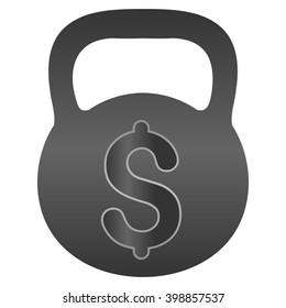 Financial Weight vector toolbar icon for software design. Style is a gradient icon symbol on a white background.