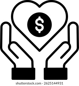 Financial Wellbeing Icon Mixed Vector Illustration