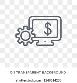Financial year icon. Financial year design concept from Financial year collection. Simple element vector illustration on transparent background.